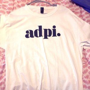 Adpi plain white t shirt